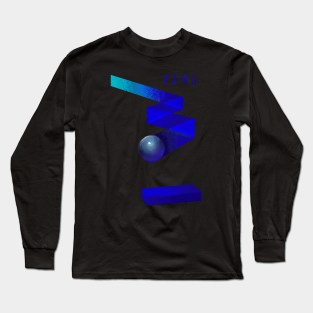 Minimalist Pong Gaming Game Long Sleeve T-Shirt